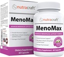 MenoMax #1 Menopause Relief Supplement | Black Cohosh, Dong Quai, Vitex Agnus, Red Clover, Sage, Soy e Wild Yam | Supporto naturale per Flash caldi, Night Sweats, Dryness and Mood Swings | 60 capsule