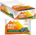 PROBAR - MEAL Bar, Superberry & Greens, Non OGM, Gluten-Free, Healthy, Plant-Based, Ingredienti di tutto cibo, Energia naturale (12 Conte)