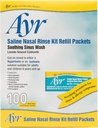 Ayr Saline Nasal Kit Ricarica Packets, 100-Count Packets (Pack of 2)