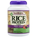 NutriBiotic – Proteina di riso a bacca mista, 1 Lb 5 Oz (600g) | Carbo basso, Keto-Friendly, Vegan, Polvere di proteina cruda | Crescita e trasformata senza prodotti chimici, OGM o glutine | Facile da digerire & Nutriente-Rich