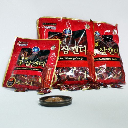 Coreano Premium Rosso Ginseng Candy (200gx3packs) 600g - Forte Gusto Rosso Ginseng. Aiuto con Sore Throat, Tosse, Respirare Refresher