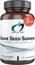 Progetti per l'uva sanitaria Seed Supreme - 200mg Grapeseed Extract Supplement with Grape Skin + Muscadine Grape - Non-GMO Polyphenol + Anthocyanin Antiossidant Blend (60 capsule)