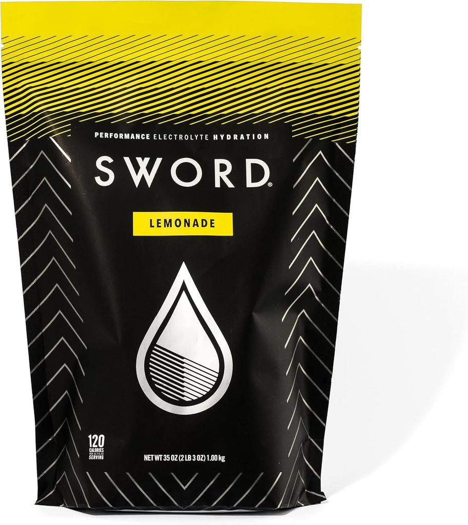 SWORD PERFORMANCE Miscelatore elettrolitico della bevanda della polvere del replenisher, Limonata, 30-Serving Sacchetto sigillabile w/Scoop