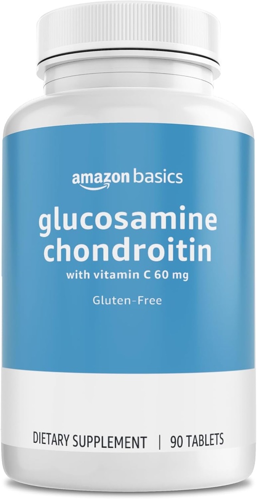 Fondamenti - Glucosamina Chondroitin, 1500 mg, con vitamina C 60 mg, 90 compresse (2 per porzione), senza glutine