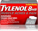 Tylenol 8 ore di dolori muscolari & dolore acetaminofene compresse per il muscolo & Joint Pain, 100 ct