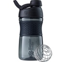 BlenderBottle SportMixer Shaker Bottiglia Perfetta per Protein Shakes e Pre Workout, 20 once, Nero