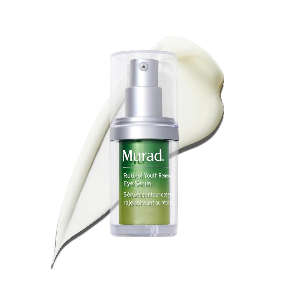 Murad Retinol Youth Renewal Eye Serum - Retinol Eye Serum Visibilmente migliora Undereye Puffiness Dark Circles e riduce l'apparizione di linee sottili, abbastanza delicato per uso notturno - 0.5 oz