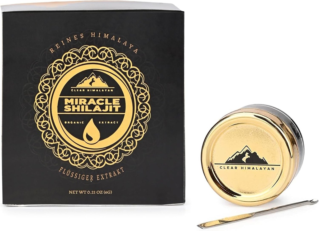 Acido Fulvic Himalayan Shilajet Resina 10g (100 Portion) - Mummio autentico dalla Regione dell'Himalaya/Fonte Naturale dei Minerali Fulvi e dei Minerali Trace - RAW (10 g | 1 Confezione)