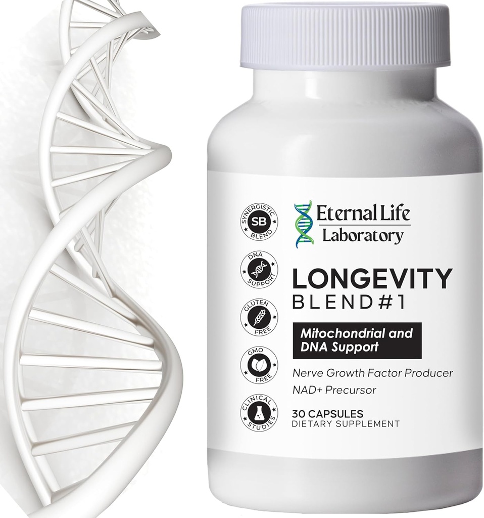 NAD+ Integratore con CoQ10 200mg, PQQ, Nicotinamide Riboside, Shilajit per Anti Aging Skin & Cell Vitality Blend #1 Realizzato con Himalayan Shilajit e NAD - 30 capsule Veggie