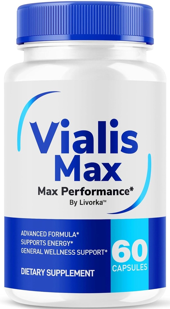 Vialis Max Pills for Men - Official Vialis Max Premium Maschio Formula di supporto per energia, resistenza e prestazioni, VialisMax Capsules Advanced Formula, 60 Capsule per 1 Mese