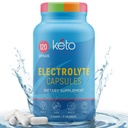 Keto Vitals Electrolyte Capsules | The Original Keto Electrolyte Pills Supplemento | Compresse per elettrolita di sale per idratazione | Calorie-Free | Carb-Free KetoVitals Electrolyte Capsules