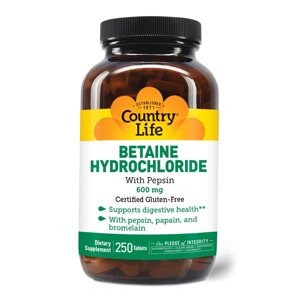 Vita di campagna Betaina cloridrato con pepsina 600 mg - 250 compresse