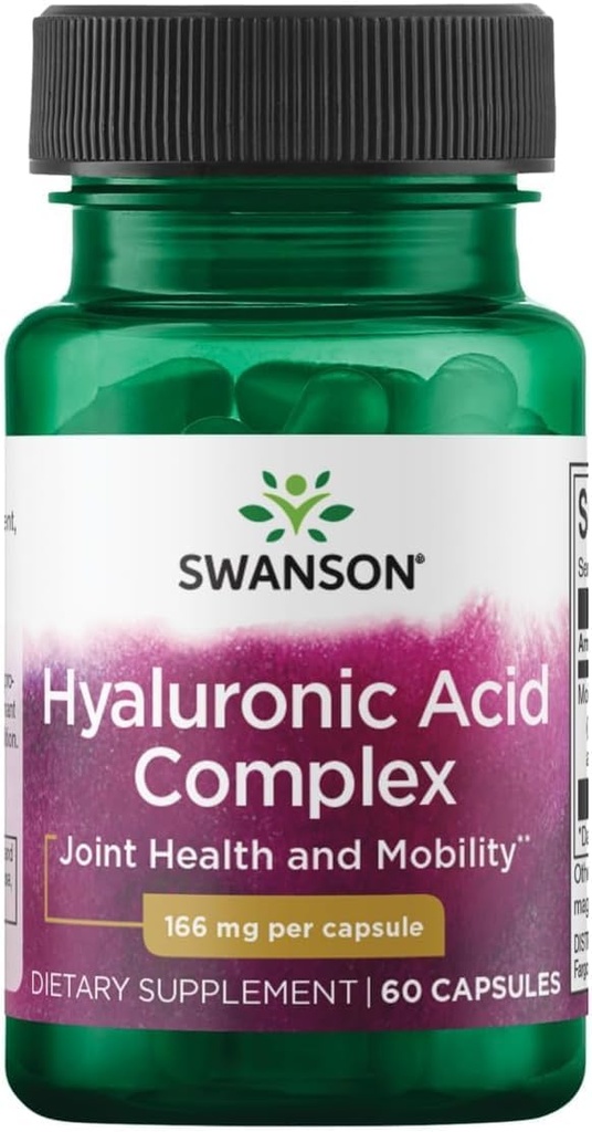 Swanson Super Potency Hyal-Joint Acid Complex 166 Milligrammi 60 capsule