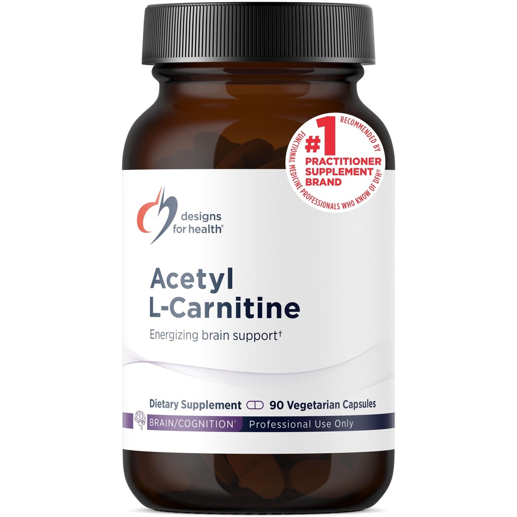 Progetti per la salute Acetil L-Carnitina capsule 800mg - Supporto per cervello energizzante - Non OGM, Acetil vegetariano L-Carnitina HCl Supplemento (90 capsule)