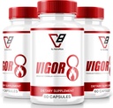 NutraRize (3 Pack) Vigor 8 per gli uomini, Vigor 8 Pills Male Enhancing Formula, Vigor Otto Supplementi Capsule Test Boost, Vigor8 Stamina Booster Recensioni Horny Goat Weed Tongkat Ali (180 capsule)