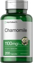 Horbäach Chamomile Flower Extract | 200 pillole | 1100mg capsule | Non-GMO, Gluten Free Supplement