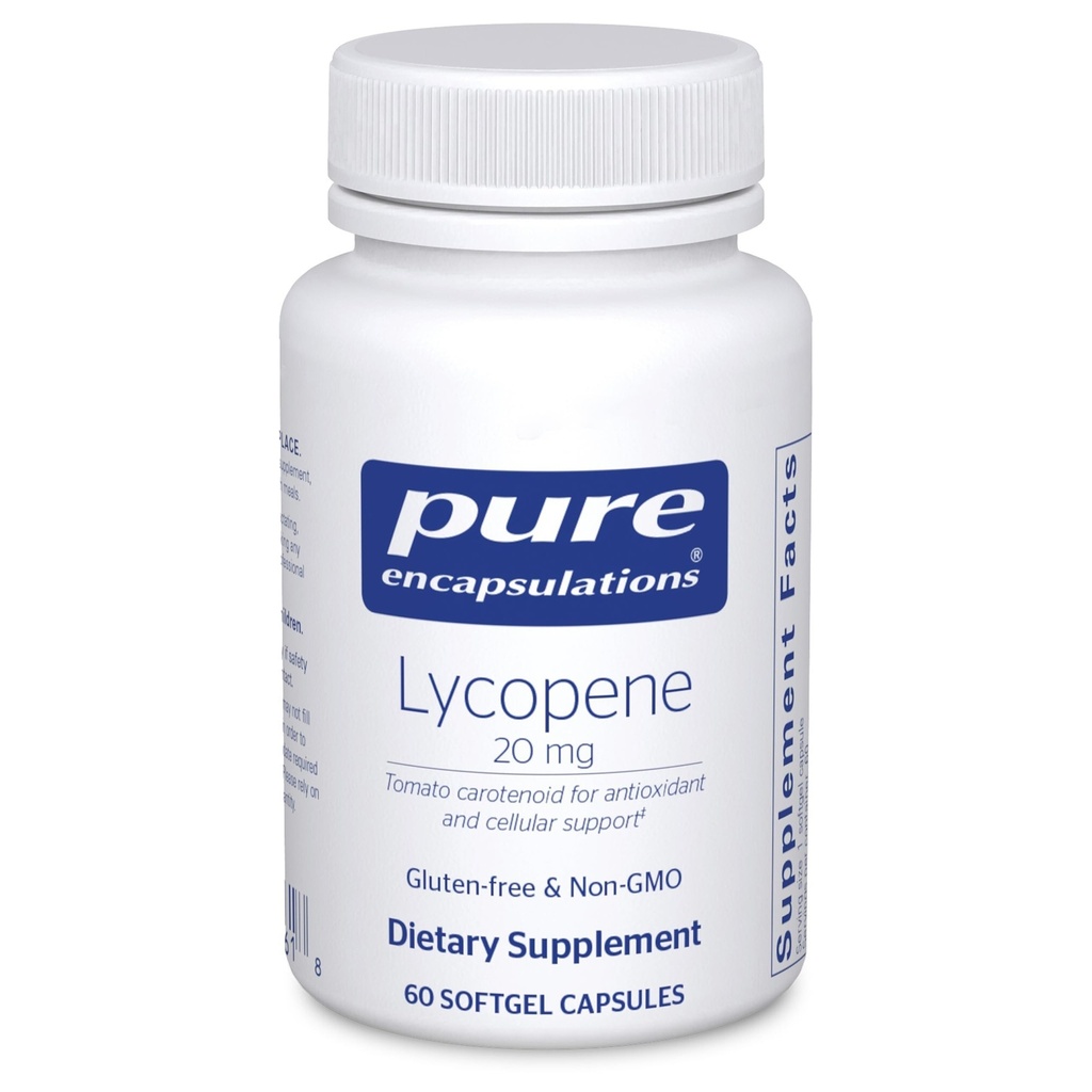 Pure Encapsulations Lycopene 20 mg | Integratore alimentare per il supporto cellulare e maculare | 60 capsule Softgel