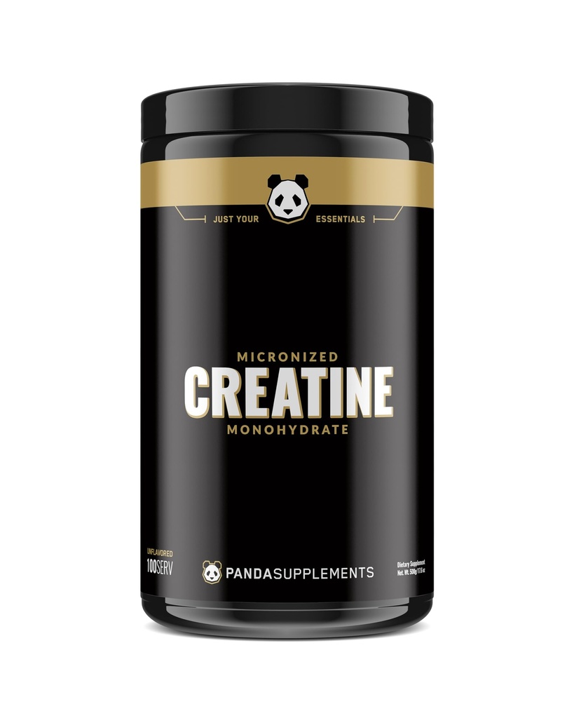 Sotterranei Bio Labs: Panda Supps Creatina micronizzata 5000mg | Pre e Post Workout Recovery Drink | Massa muscolare migliorata, prestazioni atletiche e recupero muscolare - non aromatizzato (100 Serve)