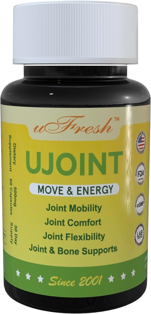 UJoint Move & Energy Joint Flessibilità e Mobility Integratori alimentari, 30 giorni di alimentazione, 60 capsule (1)