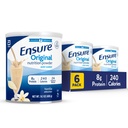 Assicurare la polvere di nutrizione originale | Polvere di proteina di Vanilla | Miscela di Shake di sostituzione del pasto piccolo | 8g Protein, 24 Vitamine & Minerali | Salute immunitaria | 14.1 oz -pacchetto di 6