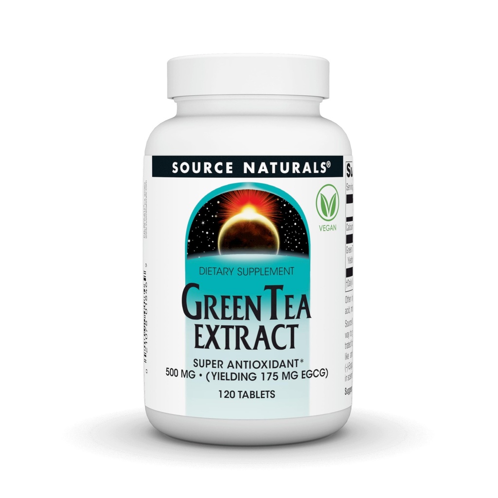 Fonte Naturals Estratto di tè verde 500 mg Super Antiossidante - 120 compresse