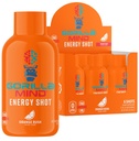 Gorilla Mode Energy Shots (6-Pack) - Shot di energia per potenziare il fuoco e l'energia, senza zucchero, veloce azione, potente formula con vitamine e estratti naturali (rossa arancione)
