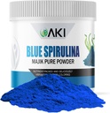 AKI E18 Grade Blue Spirulina Powder Pack – Ultra Concentrated Phycocyanin Superfood – Deep Blue, Vegan & Non-GMO – Ideale per Smoothies, Gelato, Yogurt o pasticcini – 2oz/57g