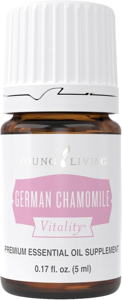 Young Living - German Chamomile Vitality 5 ml | Antiossidante & Natural Calmness Support | Integratore alimentare | Aromaterapia calmante | Antica Rimedio erbe per il relax