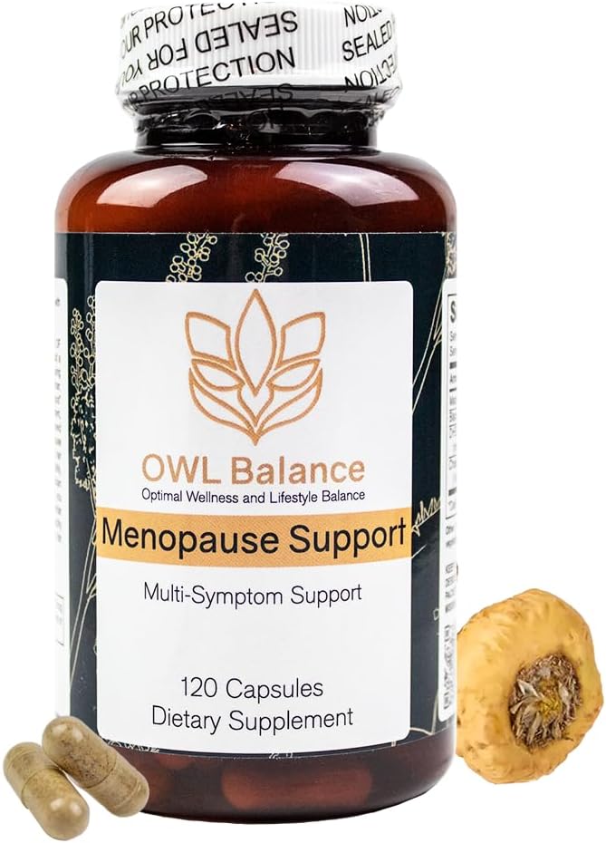 Supporto di menopausa per le donne - Menopause + Perimenopause sollievo per i flash caldi, bassa energia, supporto dell'ormone - 120 capsule di erbe