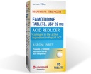 Compresse di Famotidina di resistenza massima di Glenmark, 20 mg, Riduttore di acido per il sollievo da bruciore di stomaco, 85 Conte