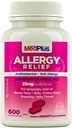 MedPlus Allergy Relief Medicine, 25 mg, 600 compresse | Diphenhydramine Hcl | Antihistamine | Rilievo per Allergie Indoor & Outdoor, Rosa