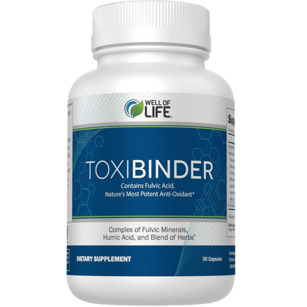 Bene di vita Rivitalizza con il nostro complesso di riparazione e di disintossicazione ToxiBinder 90Vcap, Vegan, miscela non OGM di acidi Humic & Fulvic per l'energia avanzata, migliore Gut & salute comune, idratazione e nutrienti superiori