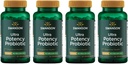 Swanson Ultra Potency Probiotic Digestive Health Immune System Support 66 miliardi CFU Prebiotic NutraFlora scFOS 60 DRcaps Veggie Capsules (Caps) (4 Pack)