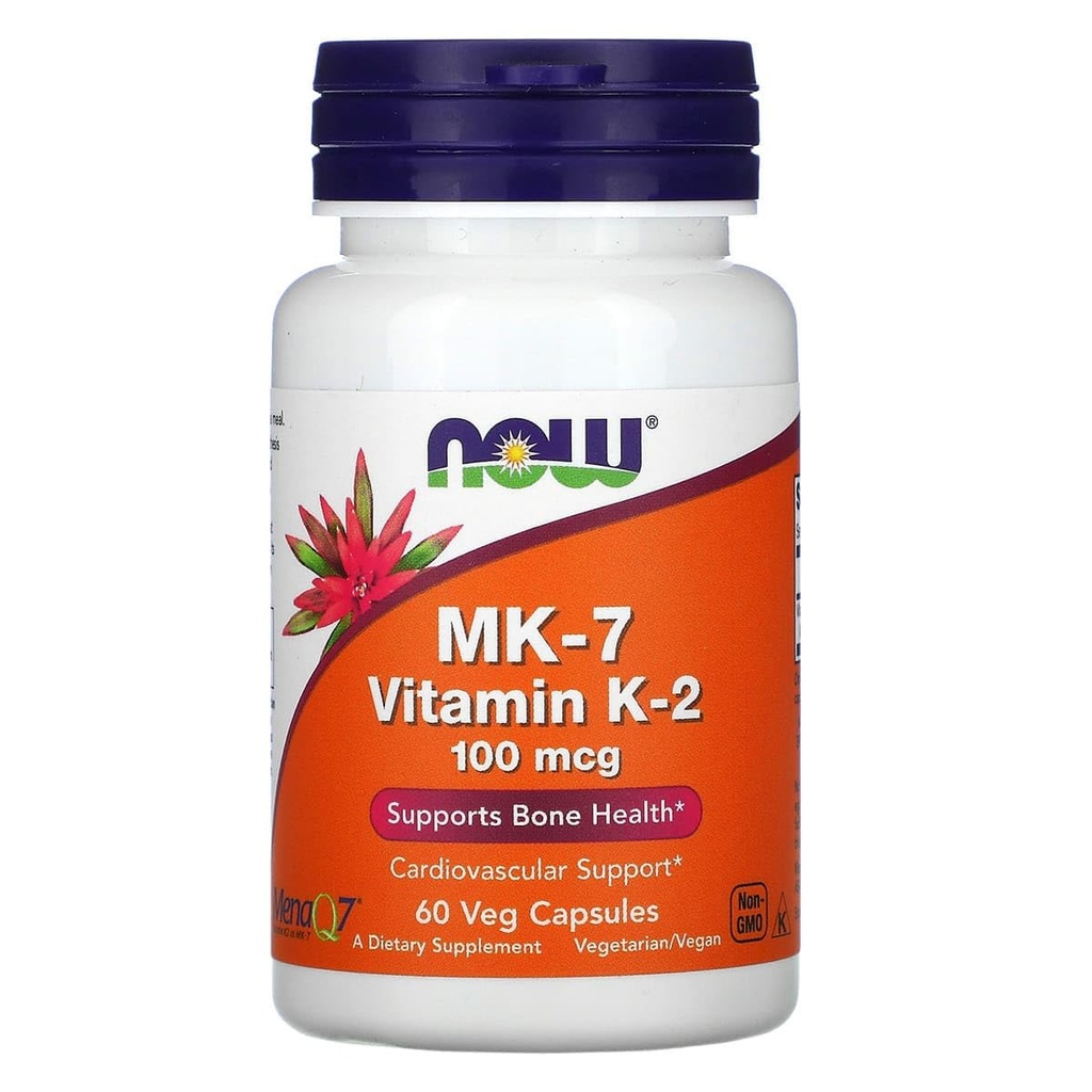 Ora Cibi Vitamina K-2 (MK7) Capsule di Veg, 100 mcg, 60 Conte, Confezione da 2