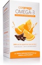 Coromega Omega 3 Fish Oil Supplement, 650mg di Omega-3 con 3X Migliore assorbimento di Softgels, Cioccolato Arancio Sapore, 90 Single Serve Squeeze Packets