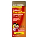Sospensione Orale di Ibuprofene di GoodSense per bambini, 100 mg per 5 mL, Riduttore di dolore e febbre, Sapore di gomma