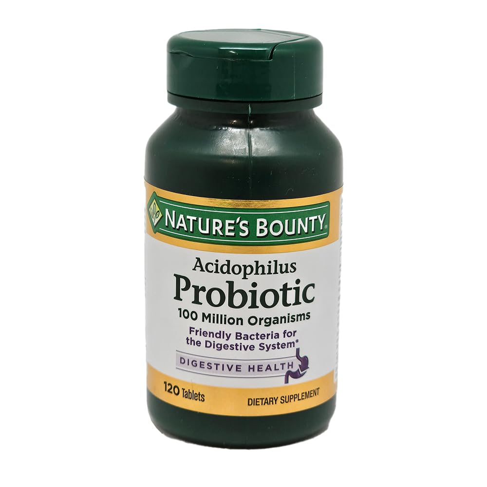 Compresse di Acidofilo Probiotico di Bounty della natura, 120 compresse