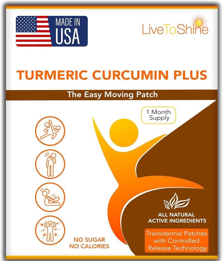 Vivere a Shine curcuma curcumina curcuma topico per uomini e donne - 30 giorni di alimentazione – USA Made