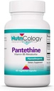 Nutrizione Pantetina Supplemento - Vitamina B5, Acido Pantotenico, Supporto Metabolismo, Supporto per il fegato, Integratore cardiovascolare, Coenzima A, 660 mg di capsule vegetariane - 60 conte