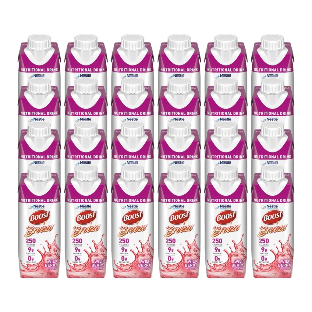 BOOST Breeze Nutrizione 8oz Bevanda senza grassi, 24/C