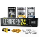 NDS Nutrition Perdita massima di peso di resistenza - Diminuzione Appetite e Booster di energia - Glutamina, L-Carnitina e CLA (LipoRush XT 60 capsule, Censore 90 Softgels, e Slim-Tox 90 capsule)