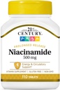 21st Century Niacinamide 500 mg compresse prolungato rilascio - 110 ct, confezione da 2