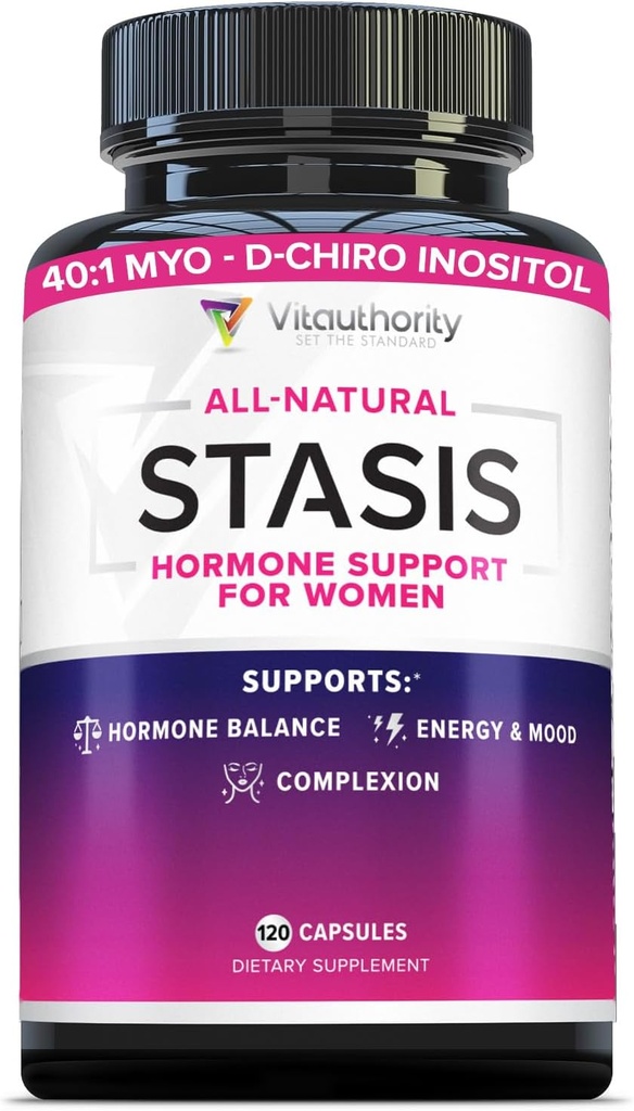Integratore dell'equilibrio dell'ormone delle donne - 40:1 Mio-inositolo & D-Chiro Miscela dell'inositolo con DIM per l'equilibrio dell'ormone per le donne - Vitamina di salute delle donne per l'energia della pelle e il supporto del ciclo (1 mese)