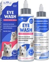 Dog Eye Drops & Eye Infection Treatment for Dogs and Cats – Soothe Infection & Allergy, Allevia gli occhi secchi & Pink Eye, Pet Tear Stain Wash & Cleaner - Kitten Eye Drops for Discharge, Eye Rinse & Flush