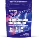 2prima Blackcurrant I All Natural Vegan Pre Workout, Caffeina Free I Clean Energy, Endurance, Recovery I Pre Workout Donne e Uomini I 20 Servings Pouch I Informed Sports Certified