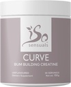 IsoSensuals Curve Bum Building Creatine - Micronized 200 Mesh per Smooth Muscle Builder per le donne, Creatine Women Enhancer, Energy Supplement per Booty Gains.