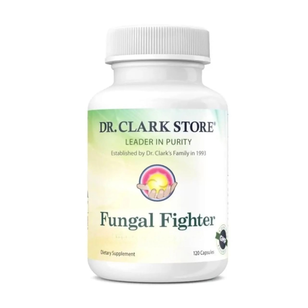 Dr Clark Store Fungal Fighter – 120 capsule, Supporta sano Fungal Balance & Supporto di sistema immunitario