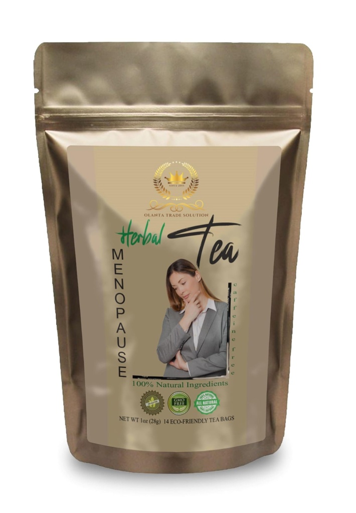 Generico Black Cohosh per Menopause hot Flashs - Menopause Herbal Tea - Menopause Balance Complex, Ginkgo biloba Tea Loose Leaf, Herbal Supplement, Red Clover, Pure Cinnamon - 1 Pack