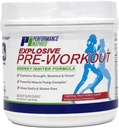 PreWorkout Powder - All Natural - G-Free & Vegan Formula - Contiene Citrulline - Nitrosigine - Tè Verde - Arginina - Beta Alanine - Punch tropicale di frutta - 32 Serve