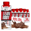 LABRADA NUTRITION - Lean Body RTD Whey Protein Shake, Conveniente On-The-Go Meal Sostituzione Shake for Men & Women, 20 grammi di Protein – Zero Sugar, Lactose & Gluten Free, Chocolate (Pack of 16)